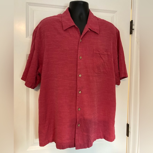 JAMAICA JAXX short sleeve open collar silk shirt, box shirt, men's size L silk gray type Vintage Second Hand